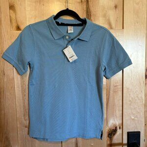 NWT Original Gymboree Boys Oxford Uniform Polo Shirt Size 8 100% Cotton Lt Blue